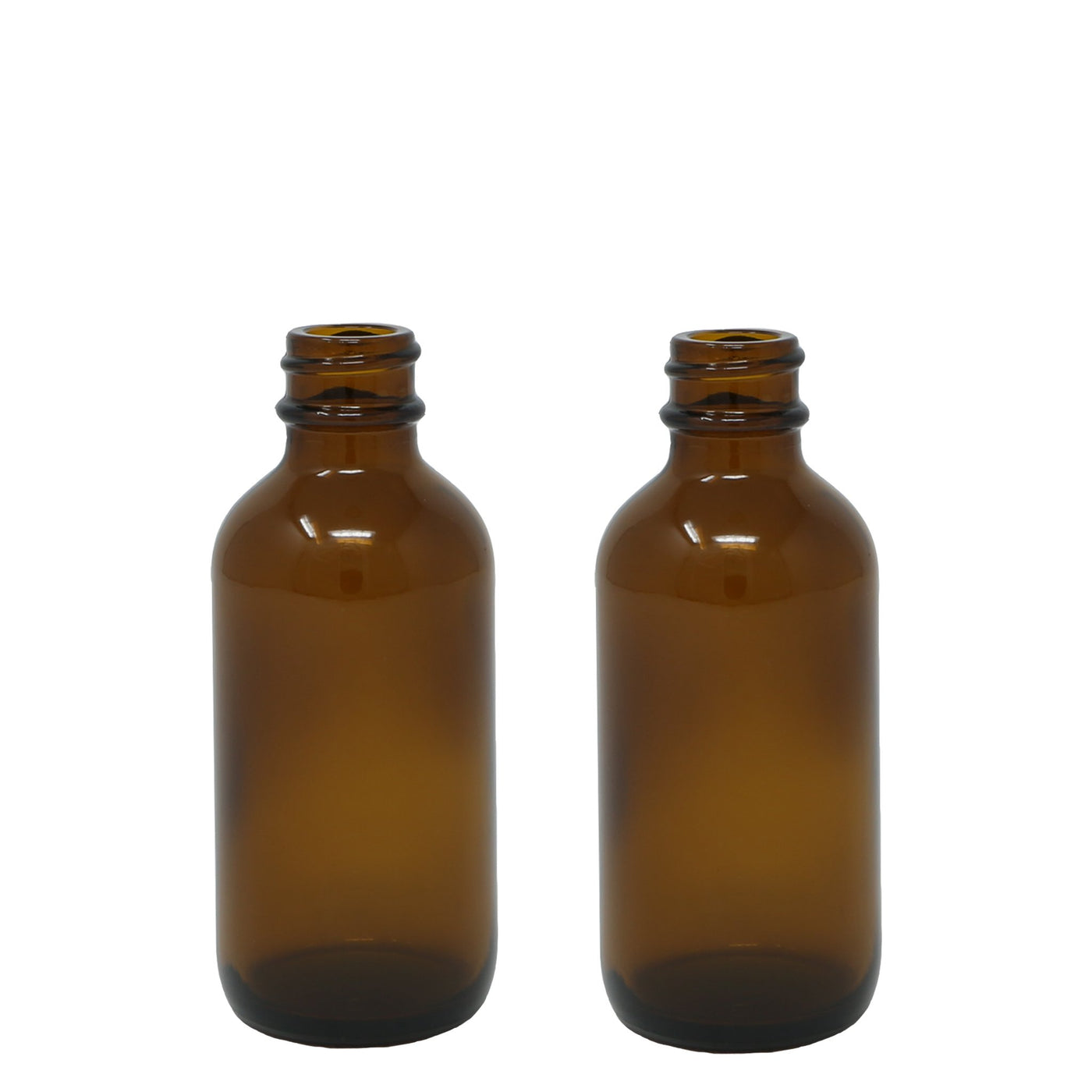 60ml (2oz) Amber Glass Boston Round Bottle Only - Oil Life Canada - Canada's Best Essential Oil Supplies