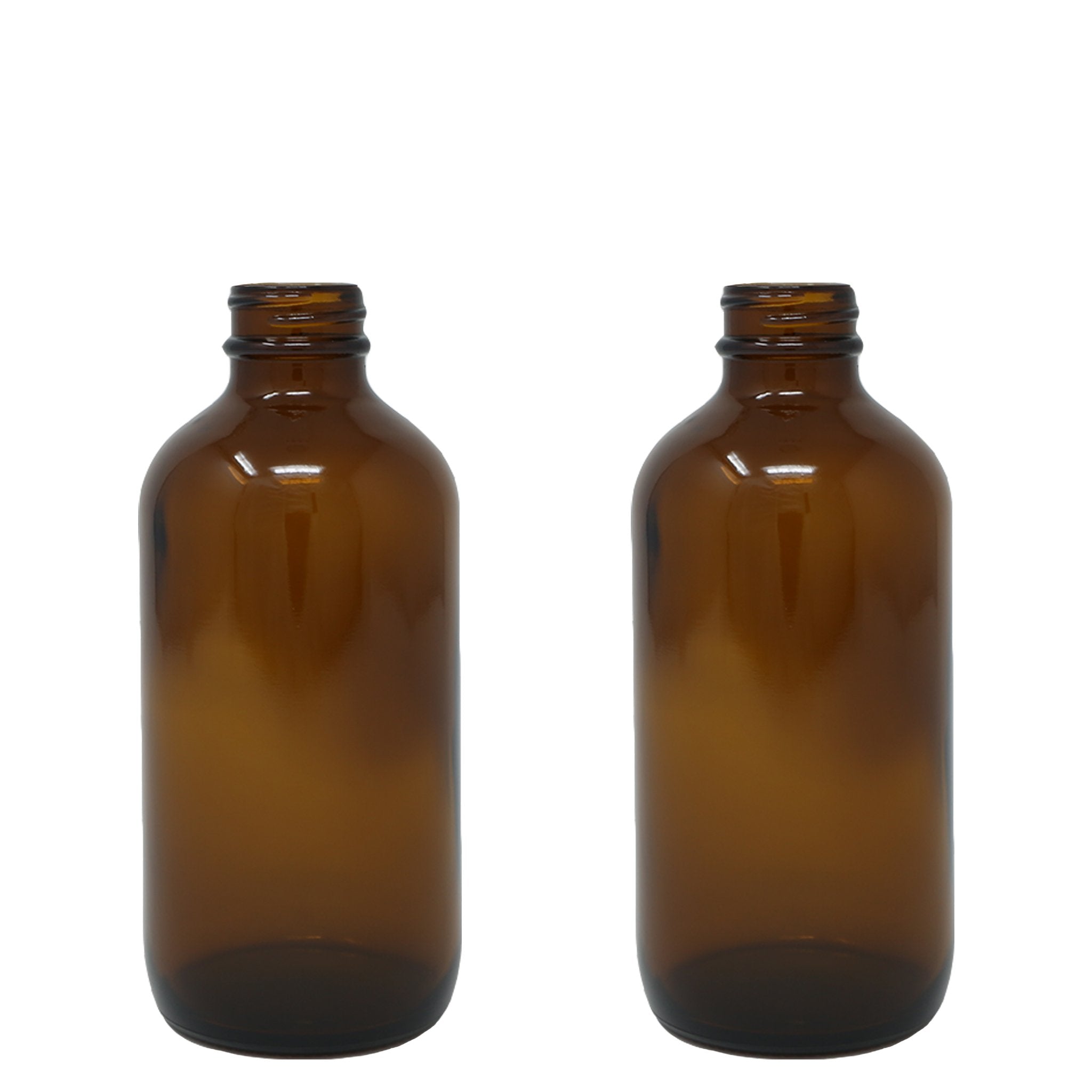 8 Oz (240 mL) Amber Glass Bottles, Caps Included