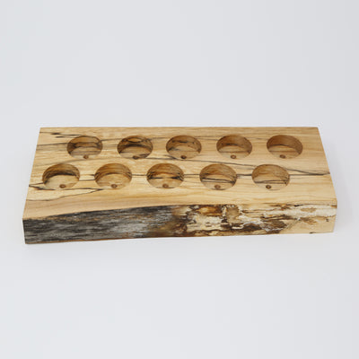 Natural Wood Raw Edge Essential Oil Display - Oil Life Canada - Canada's Best Essential Oil Supplies