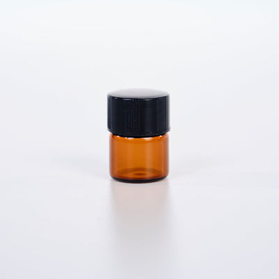 1/4 Dram Frosted Sample Vials w/ Orifice Reducer - 12pk - Oil Life Canada - Canada's Best Essential Oil Supplies