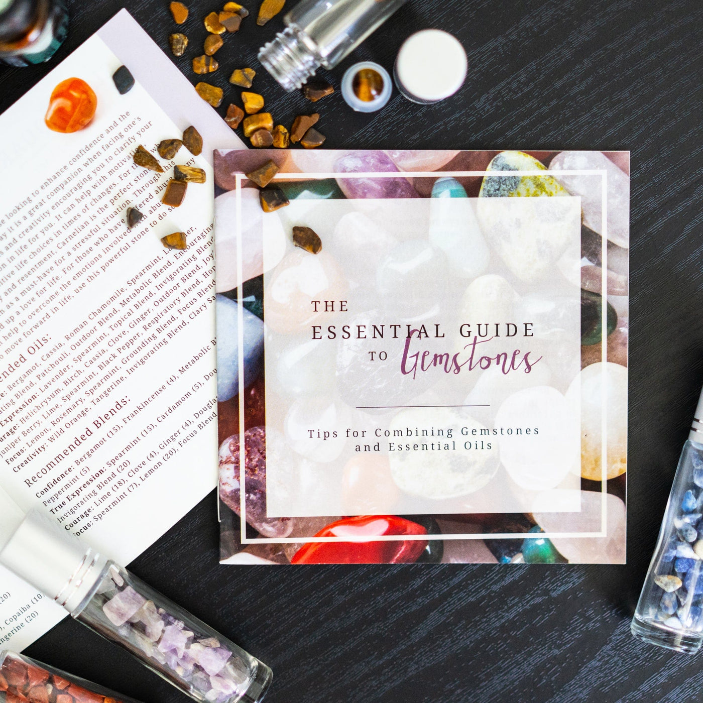 Essential Oil Guide to Gemstones Booklet (5pk) - Oil Life Canada - Canada's Best Essential Oil Supplies