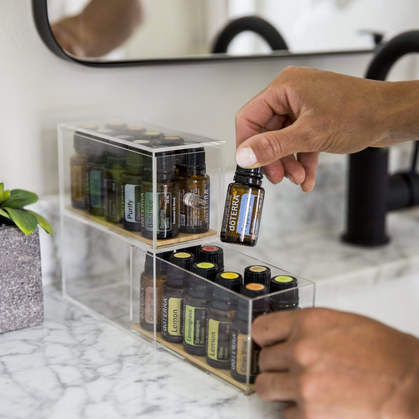 Two Drawer Essential Oil Tower - Oil Life Canada - Canada's Best Essential Oil Supplies