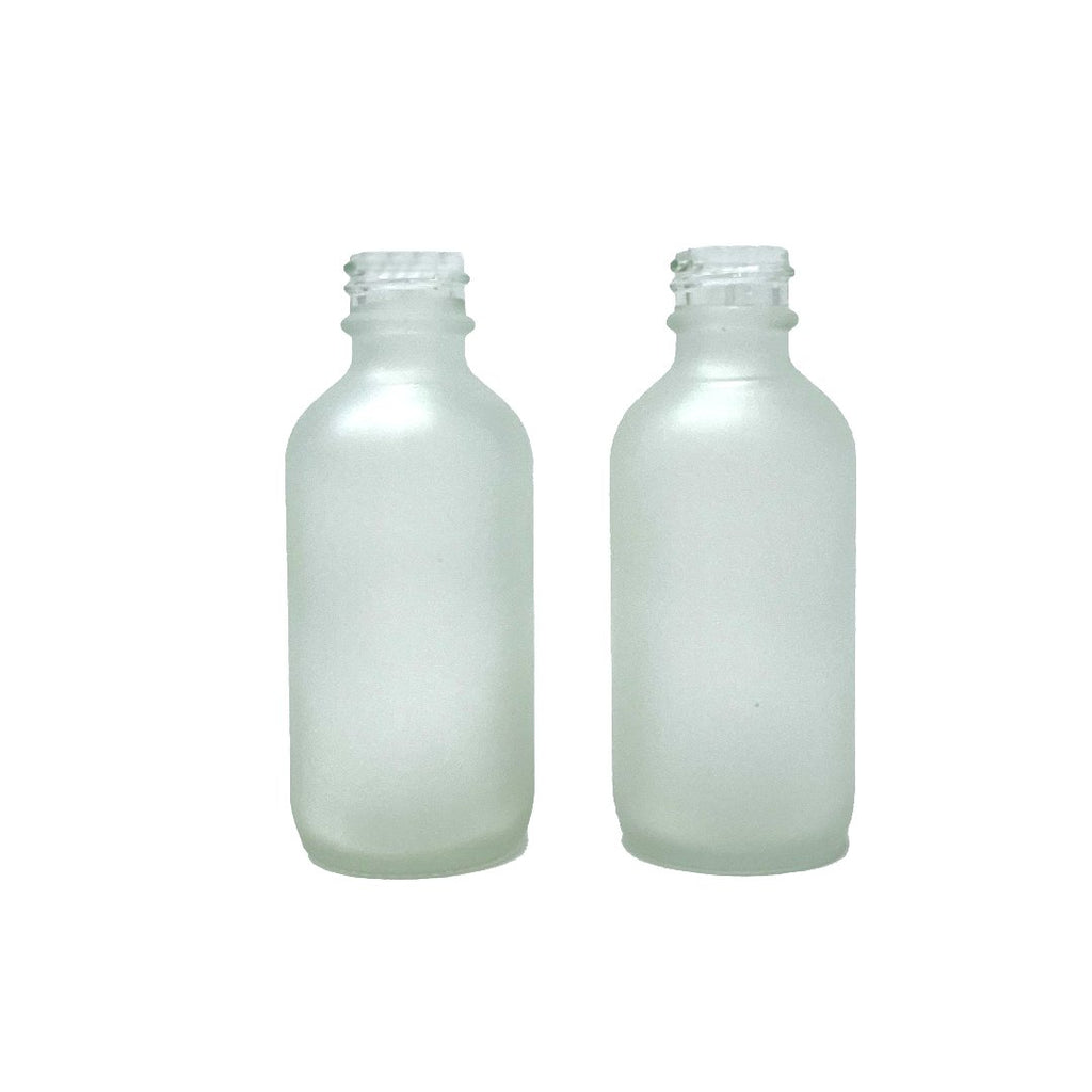 16oz Frosted Boston Round Glass Bottle Company