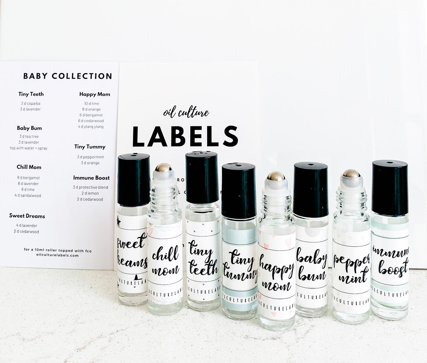 Baby Label Set - Oil Life Canada - Canada's Best Essential Oil Supplies