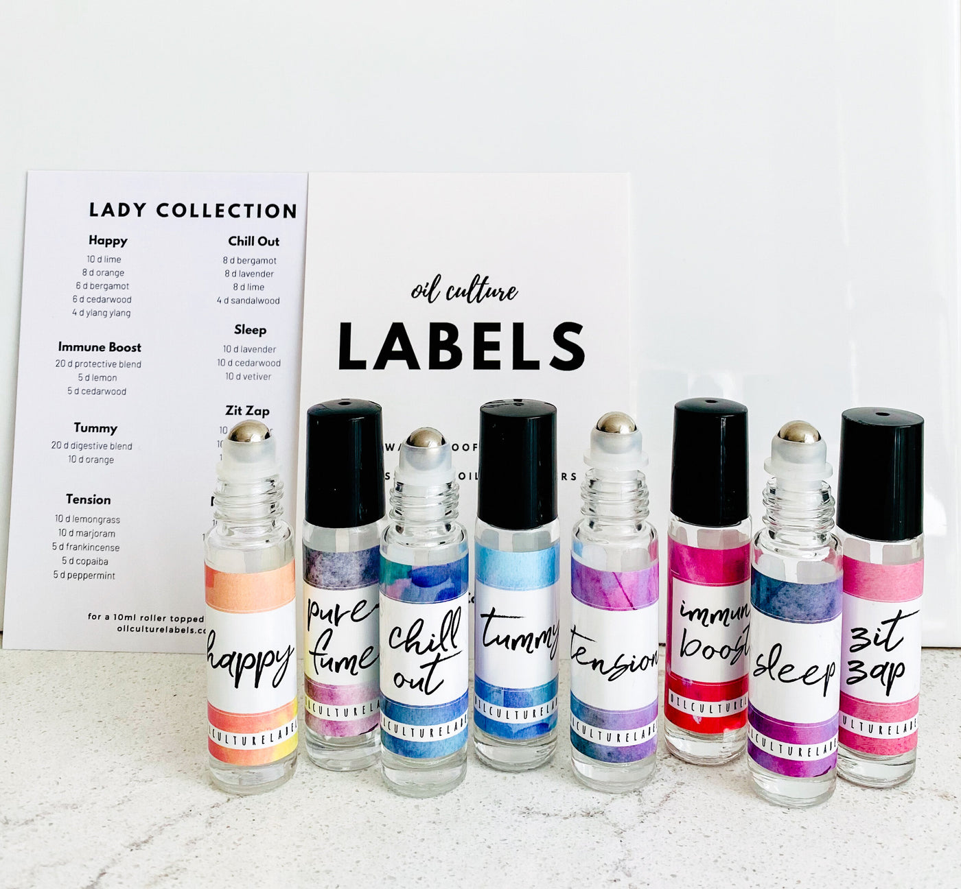 Lady Label Set - Oil Life Canada - Canada's Best Essential Oil Supplies