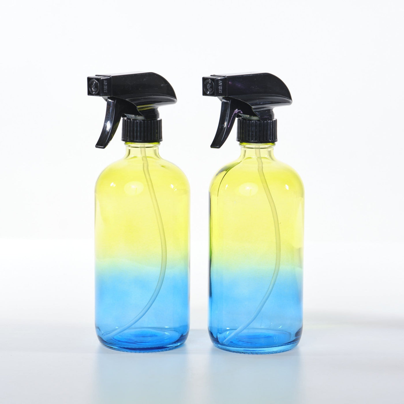 Ombre Glass Trigger Sprayer Bottle - 8oz & 16oz - 2Pk - Oil Life Canada - Canada's Best Essential Oil Supplies